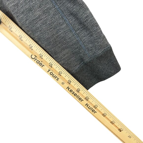 Tommy Bahama Sweater Men Flipshore Reversible Half-Zip Gray Blue Pullover - Picture 16 of 16